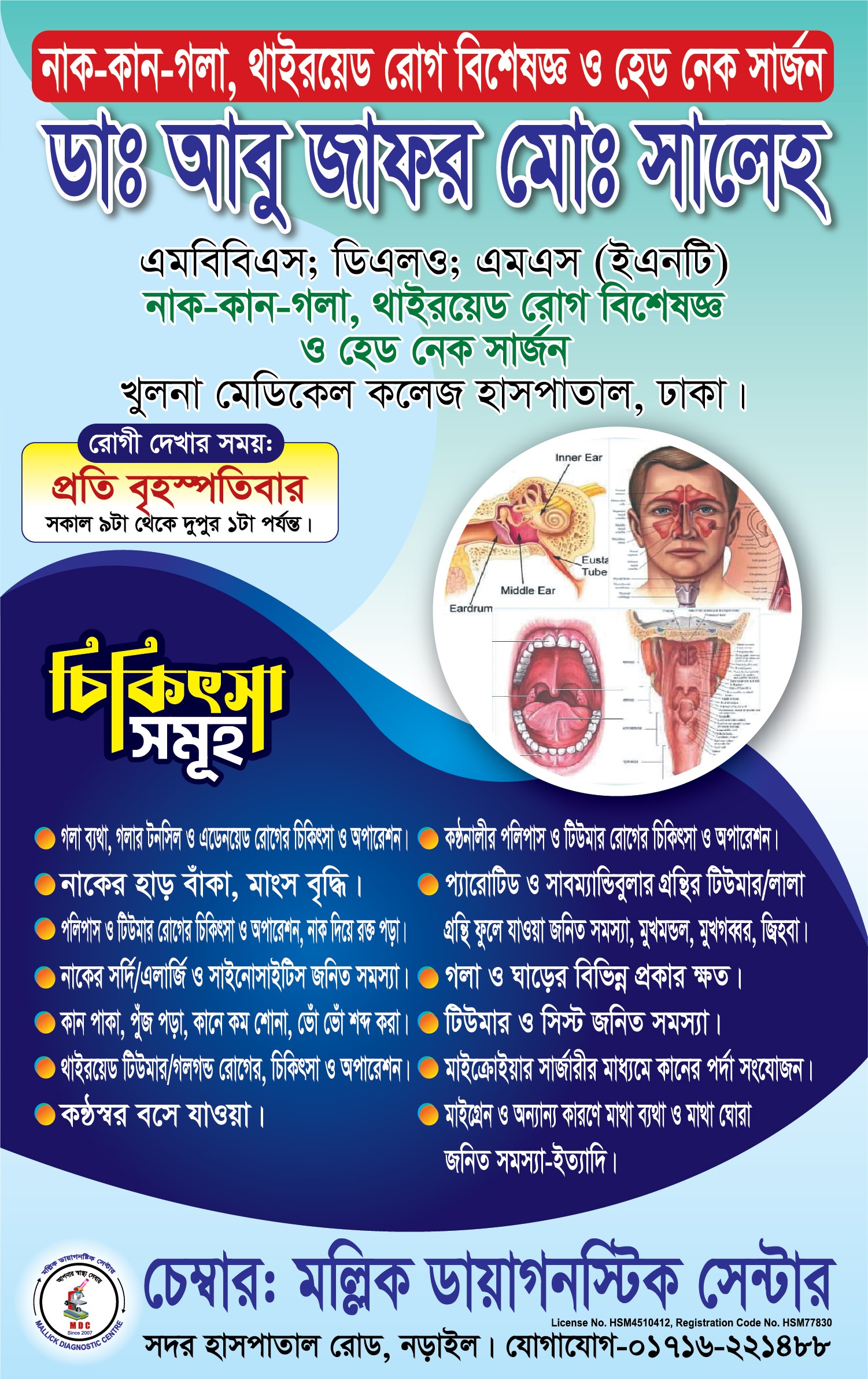 🧑🏻‍⚕️ডাঃ আবু জাফর মোঃ সালেহ।