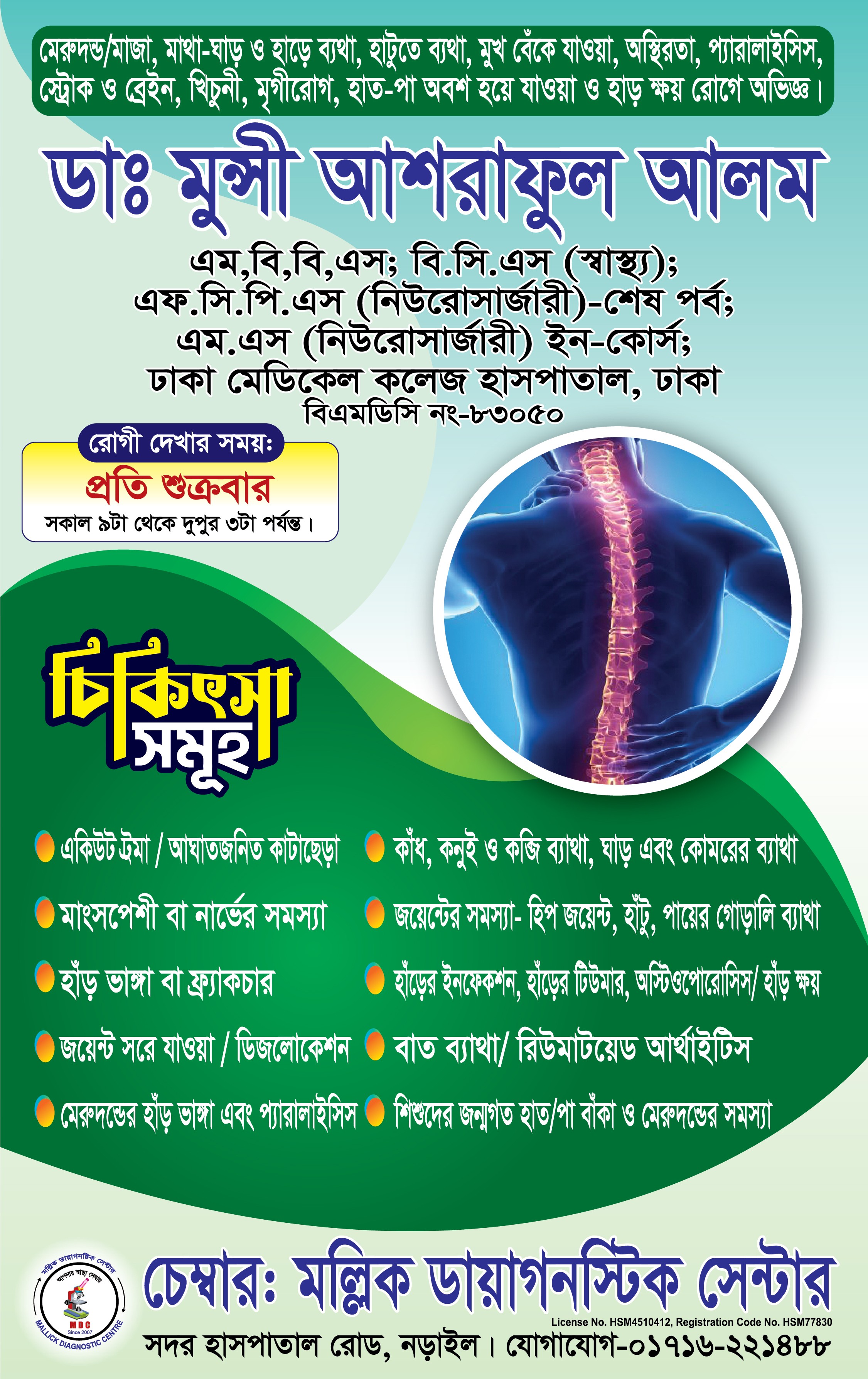 🧑🏻‍⚕️ডাঃ মুন্সী আশরাফুল আলম।